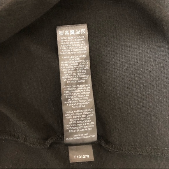 ASOS DESIGN Maternity Long Sleeve V Neckline Smock Black Dress drawstring Tie 8 - Picture 12 of 12